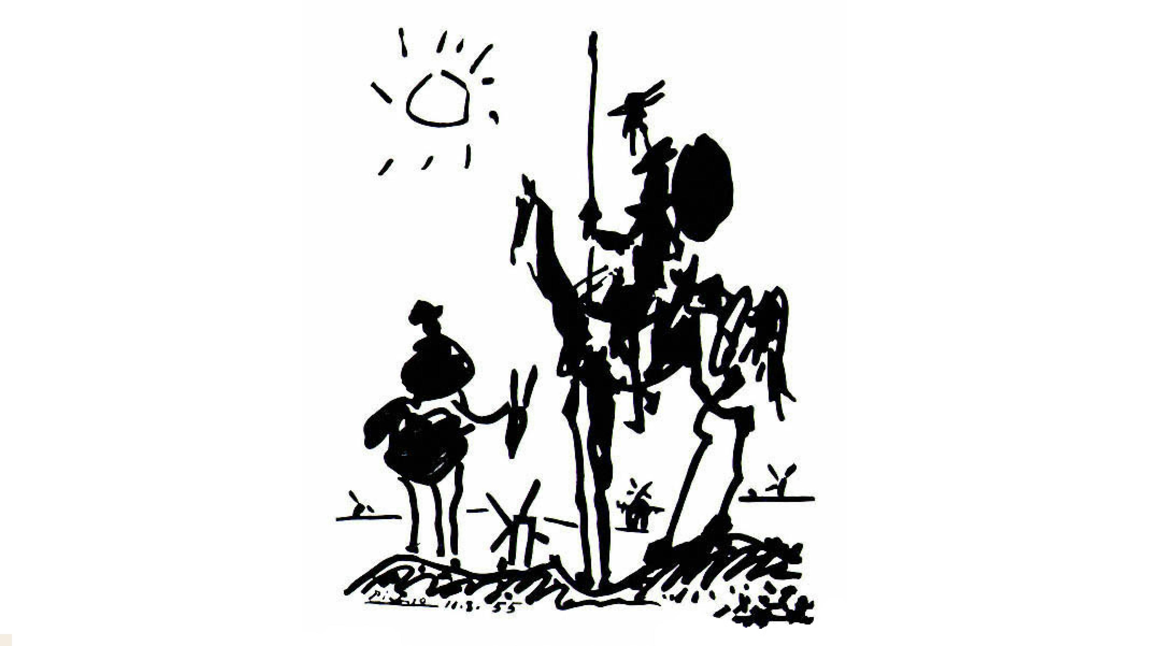 Don Quioxte and Sancho Panza